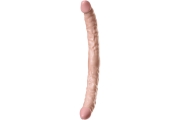 ToyFa Realstick Nude - двусторонний фаллоимитатор, 34х3.7 см (телесный)