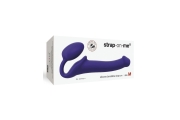 Strap-On-Me Semi-Realistic Bendable Violet M - Безремневой страпон, 15,6 см (фиолетовый)