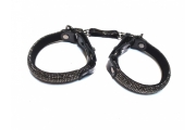 Наручники Sitabella Гламур чёрные кожа 4223-1