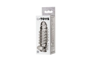 Насадка на пенис TOYFA A-Toys с вибропулей и шипами - 13,4х3 см