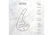 Lola Games Natural Seduction - Силиконовый безремневой страпон, 20.5х2.5 см (черный)