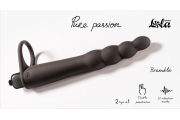 Lola Games Pure Passion Bramble - Вибронасадка для двойного проникновения, 16.5х2.7 см (чёрный)