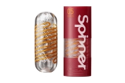 Tenga Spinner Masturbator 05 Beads - Мастурбатор с вращением, 13х4.5 см (прозрачный)