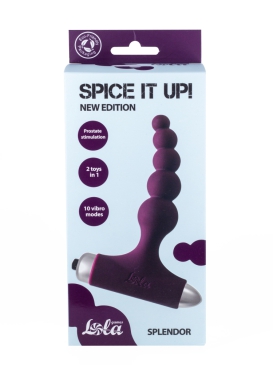 Анальная пробка с вибрацией Spice it up New Edition Splendor Wine red 8017-03lola