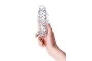 Насадка на пенис TOYFA A-Toys с вибропулей и шипами - 13,4х3 см