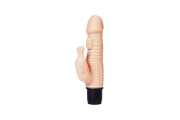 A-toys Multi-Speed телесный вибратор кролик с рельфной поверхностью, 16х3.5 см (телесный)