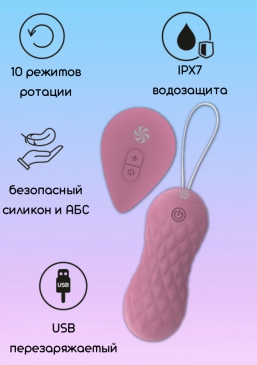 Вращающиеся виброшарики на пульте Take it Easy Dea Pink 9021-04lola