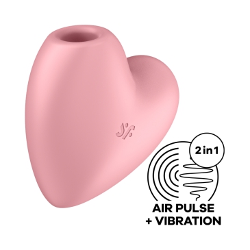 Вакуумный массажер Satisfyer Cutie Heart light red 037264SA