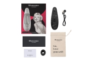 Womanizer Marilyn Monroe Special Edition бесконтактный стимулятор клитора лимитированная серия, 14.8 см (мраморно-черный)