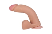 Биоклон FF Best Cock 8 - Большой гнущийся фаллос, 22х4.4 см (телесный)