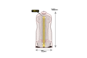 Мастурбатор MAGIC EYES Uniforms NUDE Sailor S, TPE, белый, 17 см