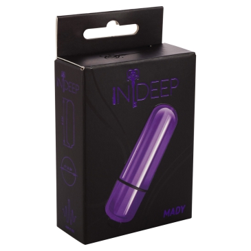 Indeep Mady Purple мощная вибропуля, 6х1.6 см (фиолетовый)