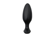 Черная анальная втулка LOVENSE Hush 2 (M) - 13,5 см.