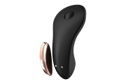Satisfyer Little Secret - Бесшумный смарт-вибратор в трусики, 8.6 x 4 см (чёрный)