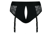 Черные трусики для насадок Diva Lingerie Harness - size M