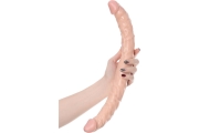 ToyFa Realstick Nude - двусторонний фаллоимитатор, 34х3.7 см (телесный)