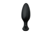 Черная анальная втулка LOVENSE Hush 2 (M) - 13,5 см.