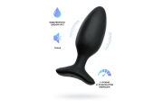 Черная анальная втулка LOVENSE Hush 2 (M) - 13,5 см.