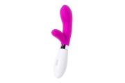 A-Toys Mady - силиконовый вибратор с клиторальным стимулятором 20.4х3 см (розовый)