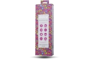 ToyFa Dolce Leo Bubblegum pink - Яркий рельефный вибратор, 16.5х3 см (фуксия)