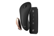 Satisfyer Little Secret - Бесшумный смарт-вибратор в трусики, 8.6 x 4 см (чёрный)