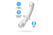 Satisfyer Double Crystal Двусторонний фаллоимитатор, 19,5 см (прозрачный)