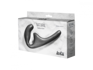 Lola Games Natural Seduction - Силиконовый безремневой страпон, 20.5х2.5 см (черный)