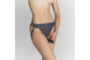 Трусики для страпона Strap-on-me HARNAIS LINGERIE UNIQUE, One Size, серый