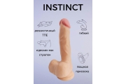 Lola Games Obsess Instinct фаллоимитатор с мошонкой и присоской, 17.5х3.3 см (телесный)