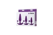 TOYFA A-toys Jave - Набор анальных пробок, 3 шт (фиолетовый)