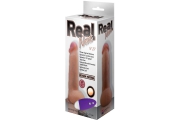 LoveToy REAL Next №27 - Реалистичный вибратор из неоскин с пультом ДУ, 20х4.8 см