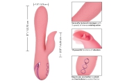 CalExotics Pasadena Player вибромассажер кролик с фунцией ротации, 21.8х3.8 см (розовый)