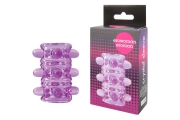 Erowoman-Eroman Crystal Sleeve - Стимулирующая насадка на пенис, 5.5х2 см (фиолетовый)