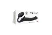 Strap-On-Me Semi-Realistic Bendable Noir M - Безремневой страпон, 15,6 см (черный)