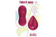 Lola Games Take it Easy Ray - Тренажер Кегеля с вибрацией, циркуляцией и дистанционным управлением, 8.3х3.4 см (красный)
