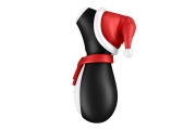 Satisfyer Пингвин Новогодний - вакуумно-волновой стимулятор клитора, 10.8 см