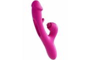 Розовый вибратор-кролик G Spot Ultra - 26,5 см.
