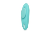 We-Vibe Moxie - Клиторальный смарт-вибратор с креплением на трусики на пульте ДУ, 9.2х6.4 см (голубой)