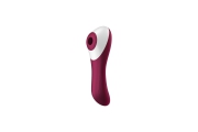 Satisfyer Dual Crush - Двухсторонний вакуум-волновой вибростимулятор, 16.5 см (бордовый)