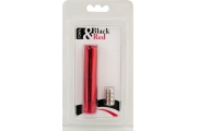 Вибромассажер Black & Red by TOYFA «Помада», силикон, красный, 9 см