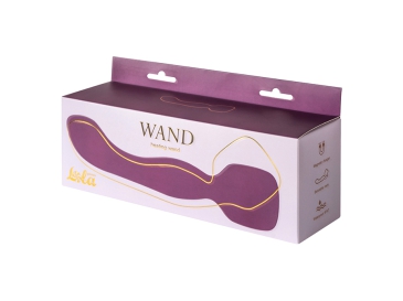 Heating Wand - универсальный двухсторонний вибратор-вонд с подогревом, 22х5.5 (фиолетовый)