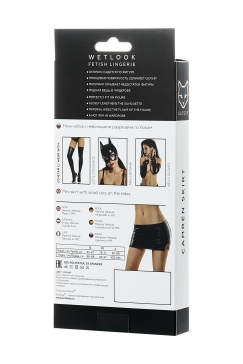 Erolanta Glossy Carmen cоблазнительная мини-юбка с разрезами по бокам, S