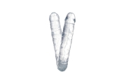 TOYFA Double Dildo - Фаллоимитатор двусторонний, 40х3,5 см (прозрачный)
