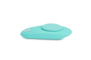 We-Vibe Moxie - Клиторальный смарт-вибратор с креплением на трусики на пульте ДУ, 9.2х6.4 см (голубой)